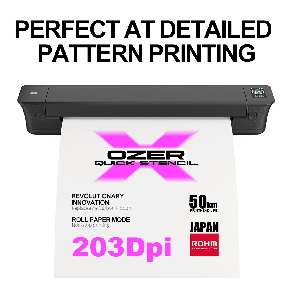 Ozer X Quick Stencil Wireless Tattoo Printer