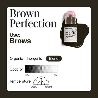 Perma Blend Brown Perfection - PMU Pigments - Mithra Tattoo Supplies Canada