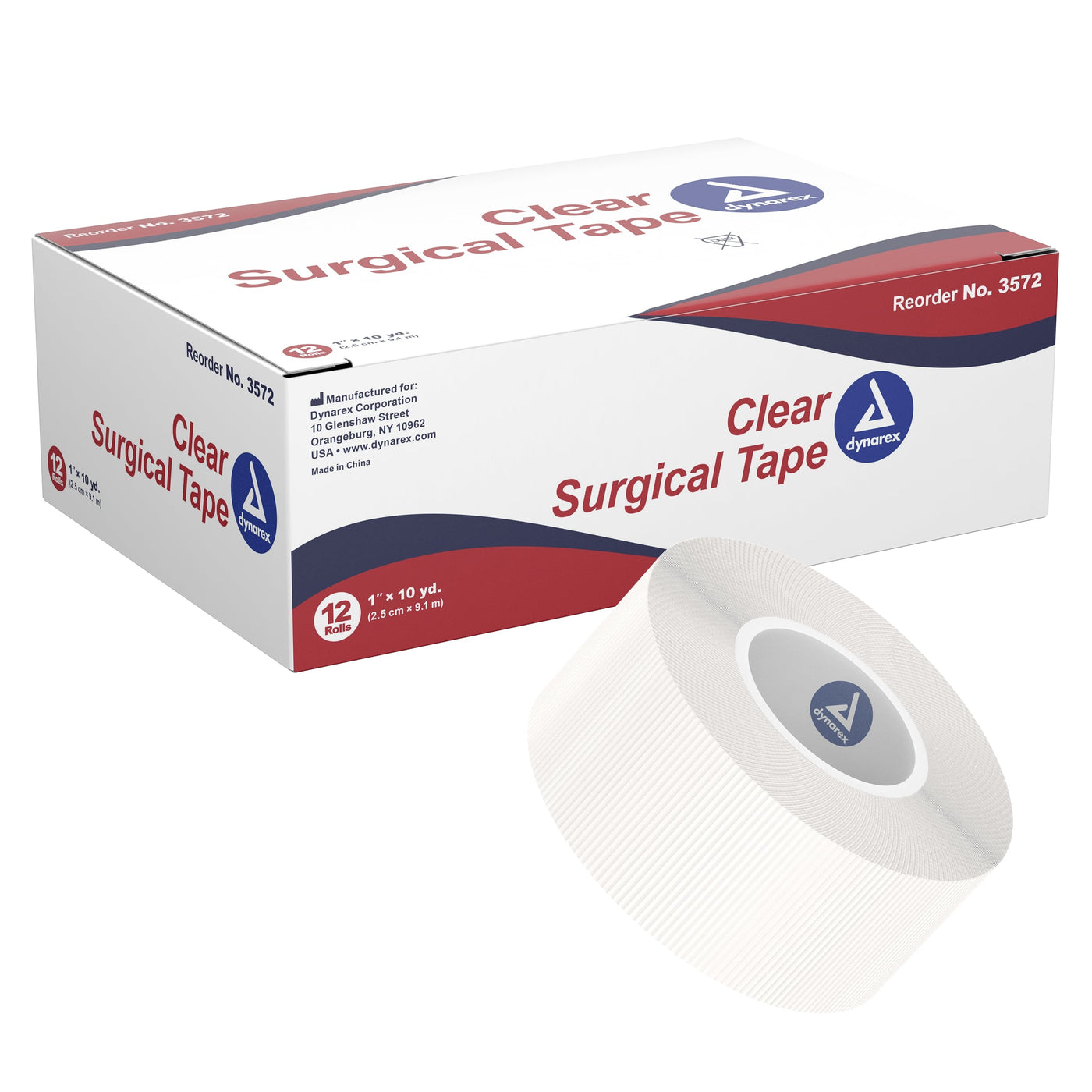 Dynarex Clear Surgical Tape - Station Prep. & Barriers - FYT Tattoo Supplies Canada