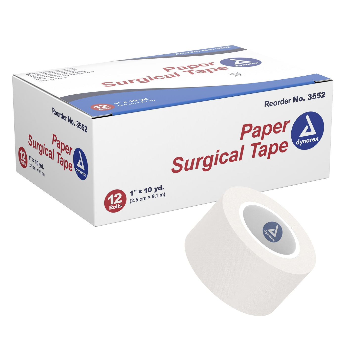 Dynarex Paper Surgical Tape - Station Prep. & Barriers - FYT Tattoo Supplies Canada