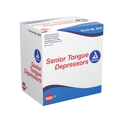 Dynarex Senior Tongue Depressors - Station Prep. & Barriers - FYT Tattoo Supplies Canada