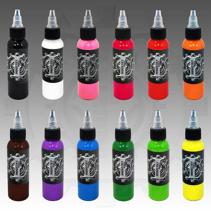 Industry Ink Basic Primary Set - Tattoo Ink - FYT Tattoo Supplies Canada