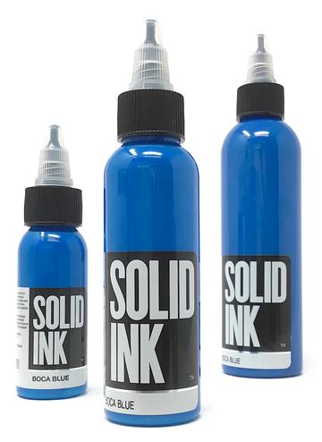 Solid Ink Boca Blue - Tattoo Ink - FYT Tattoo Supplies Canada