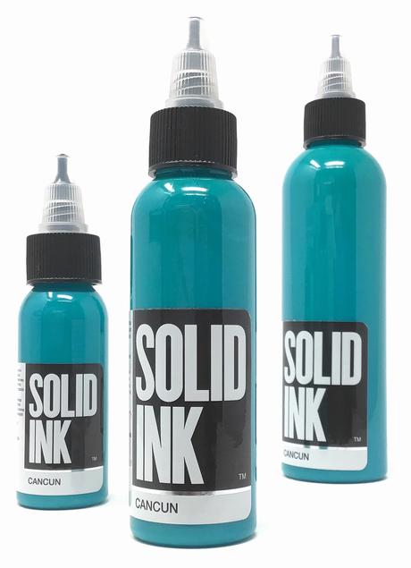 Solid Ink Cancun Blue - Tattoo Ink - FYT Tattoo Supplies Canada