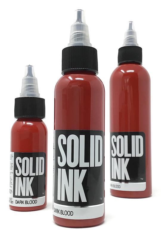 Solid Ink Dark Blood - Tattoo Ink - FYT Tattoo Supplies Canada