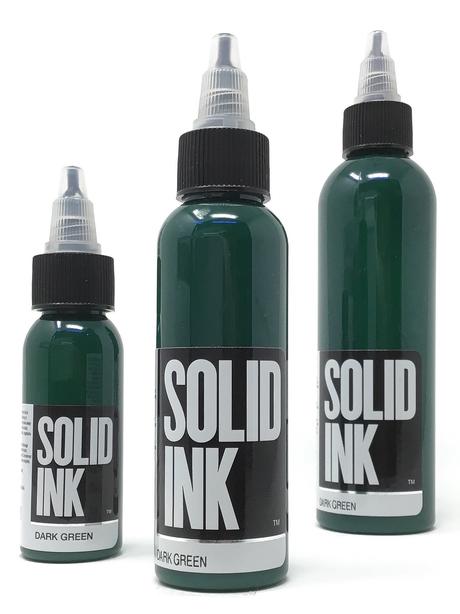 Solid Ink Dark Green - Tattoo Ink - FYT Tattoo Supplies Canada