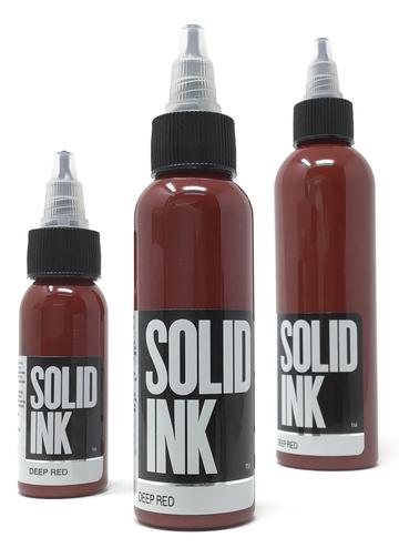 Solid Ink Deep Red - Tattoo Ink - FYT Tattoo Supplies Canada