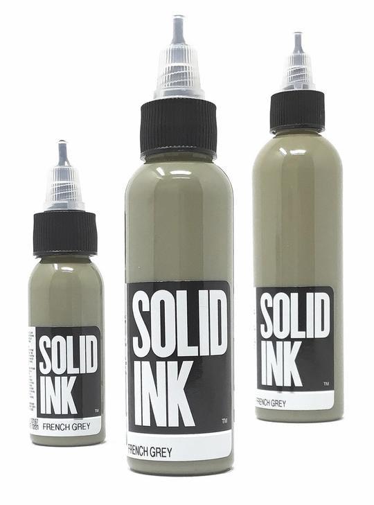 Solid Ink French Grey - Tattoo Ink - FYT Tattoo Supplies Canada