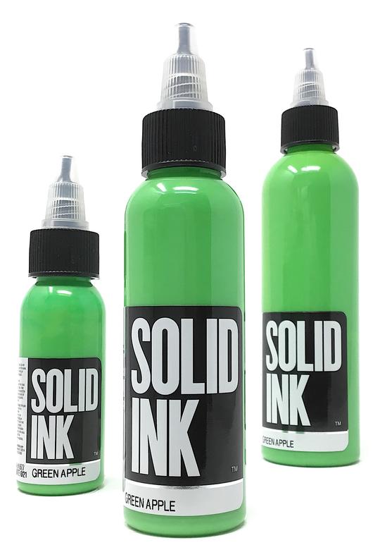 Solid Ink Green Apple - Tattoo Ink - FYT Tattoo Supplies Canada