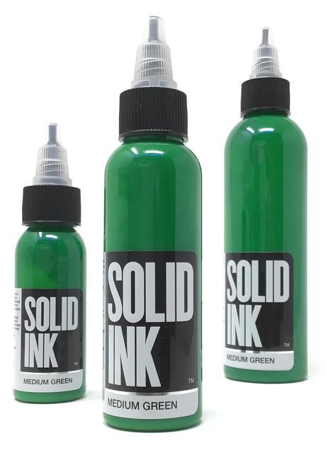 Solid Ink Medium Green - Tattoo Ink - FYT Tattoo Supplies Canada