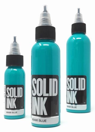 Solid Ink Miami Blue - Tattoo Ink - FYT Tattoo Supplies Canada