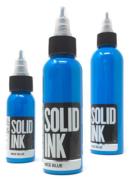 Solid Ink Nice Blue - Tattoo Ink - FYT Tattoo Supplies Canada