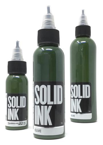 Solid Ink Olive - Tattoo Ink - FYT Tattoo Supplies Canada
