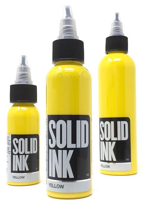 Solid Ink Yellow - Tattoo Ink - FYT Tattoo Supplies Canada