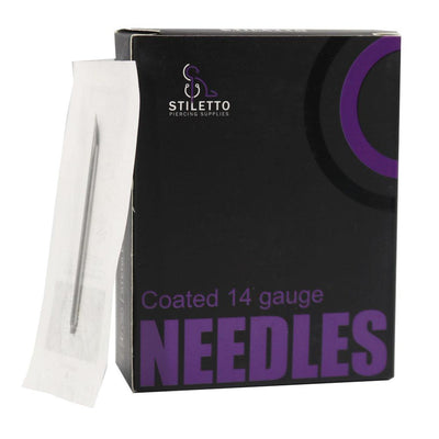 Stiletto Piercing Needles - 14G - Piercing Needles - FYT Tattoo Supplies Canada