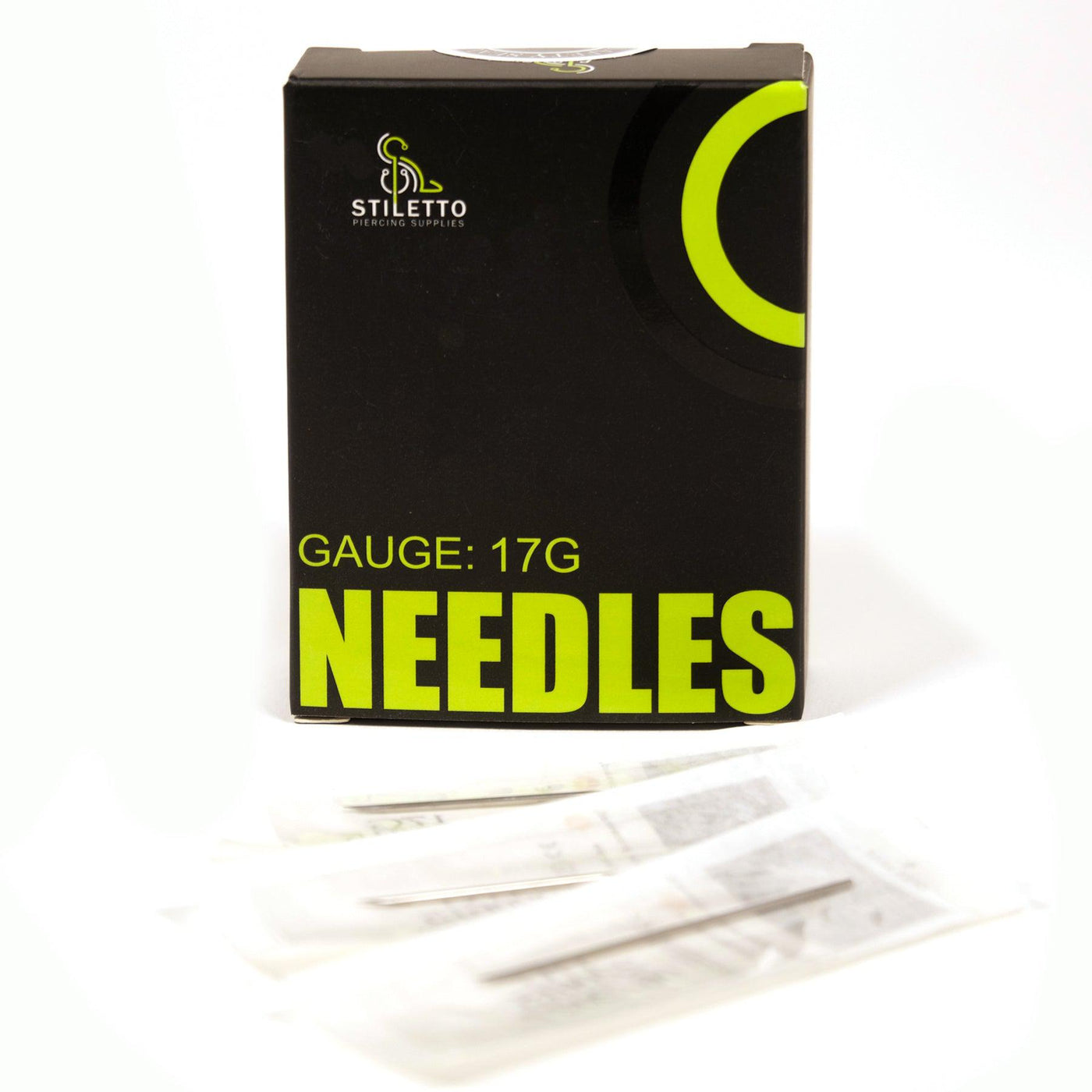 Stiletto Piercing Needles - 17G - Piercing Needles - FYT Tattoo Supplies Canada