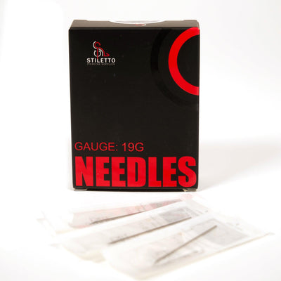 Stiletto Piercing Needles - 19G - Piercing Needles - FYT Tattoo Supplies Canada